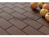 Тротуарная плитка Steingot Прямоугольник 200*100*60 Темно-коричневый (верхний прокрас, минифаска)