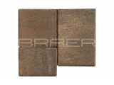 Тротуарная плитка Браер Старый город Венусбергер, Color Mix Каштан, 40 мм