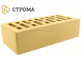 Облицовочный кирпич одинарный 1НФ Слоновая кость гладкий 1НФ, Строма